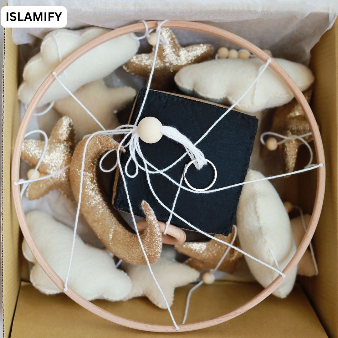 Quran Speaker Baby Mobile – Premium Gold