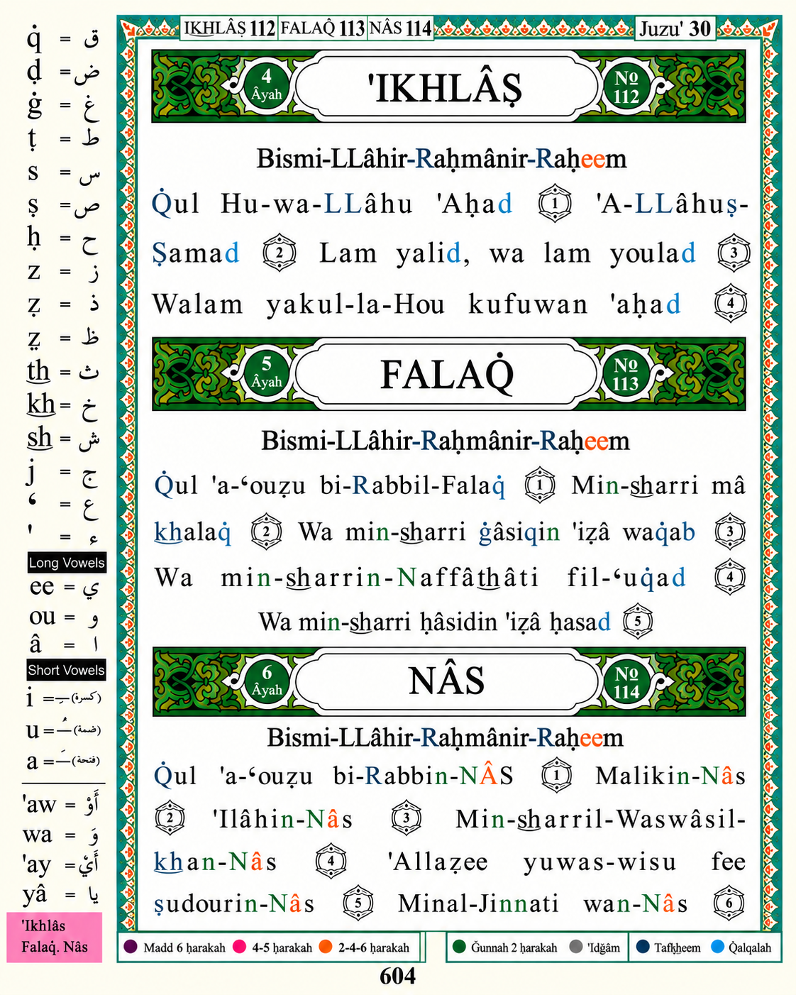Quran - English Transliteration + Translation